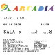 Il biglietto del cinema Arcadia di Bellinzago