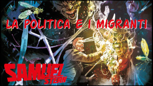 Porzione della copertina del numero 13, con la scritta "La politica e i migranti"
