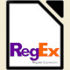 Il logo di LibreOffice, sormontato dalla scritta RegEx